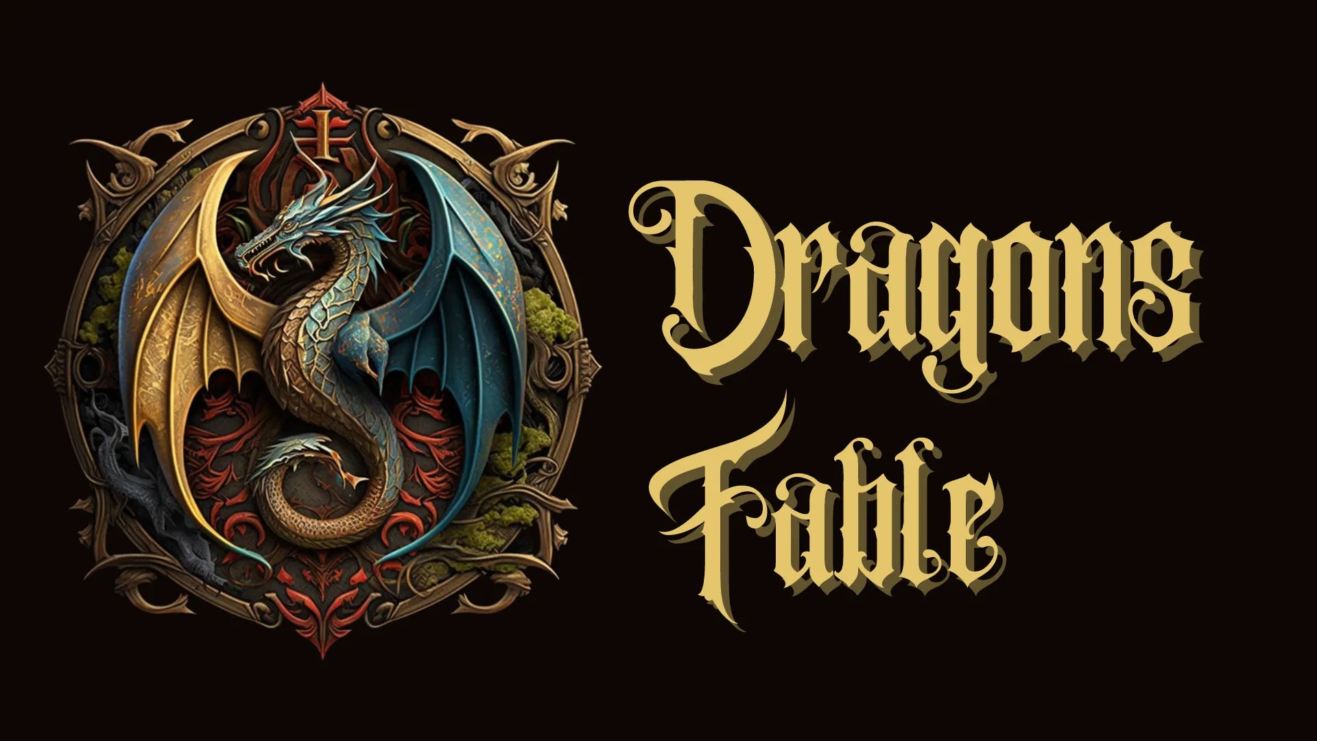 Dragons Fable Wall Art Logo