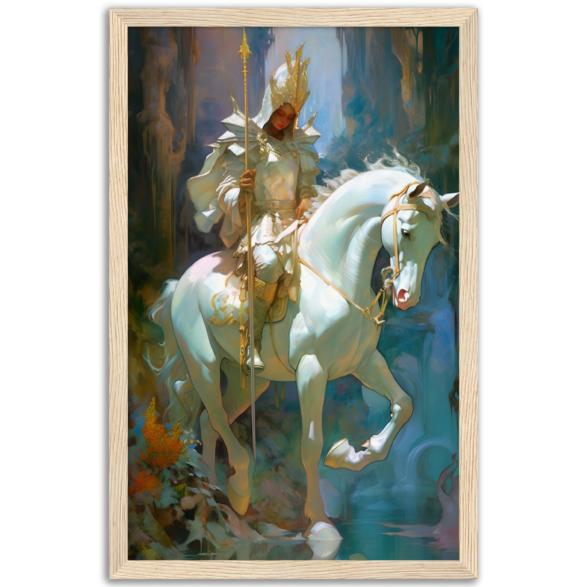 The Princess Knight - Wood Frame Museum Paper - Dragons Fable