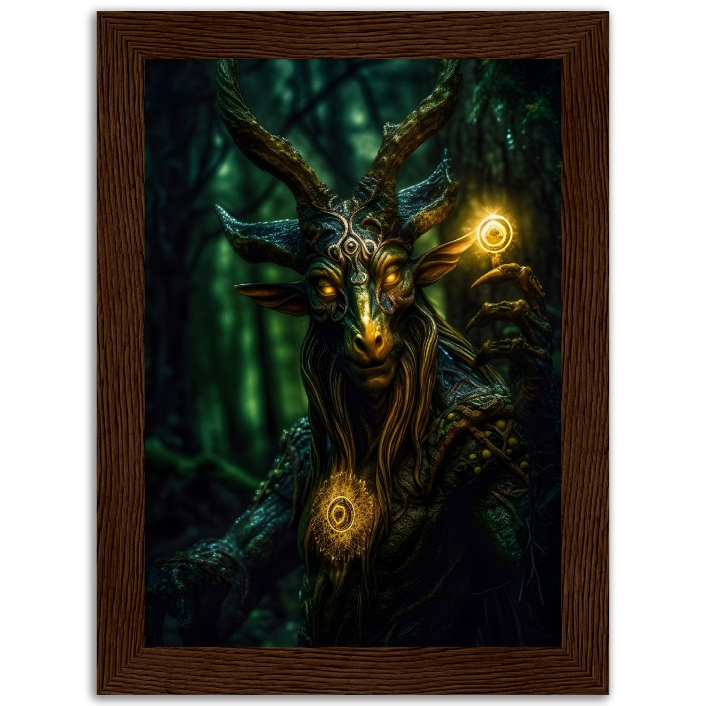 Realm Leaper - Wood Frame Museum Paper - Dragons Fable