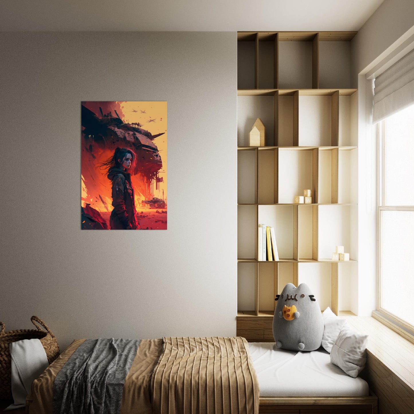 Wasteland Blue - Aluminum Print - Dragons Fable