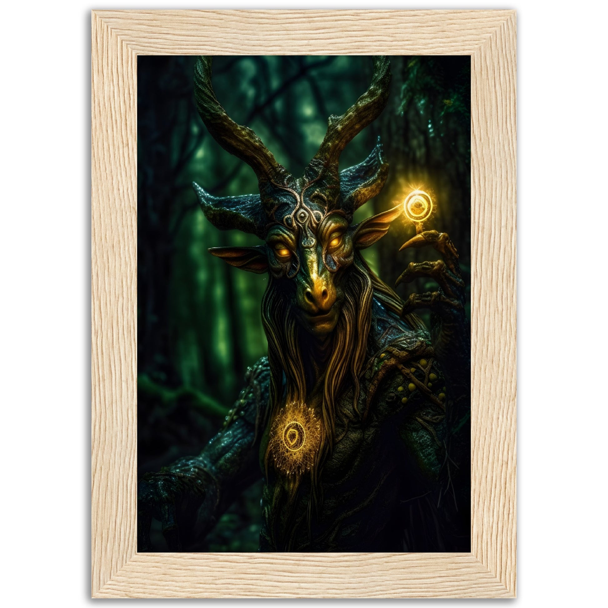 Realm Leaper - Wood Frame Museum Paper - Dragons Fable