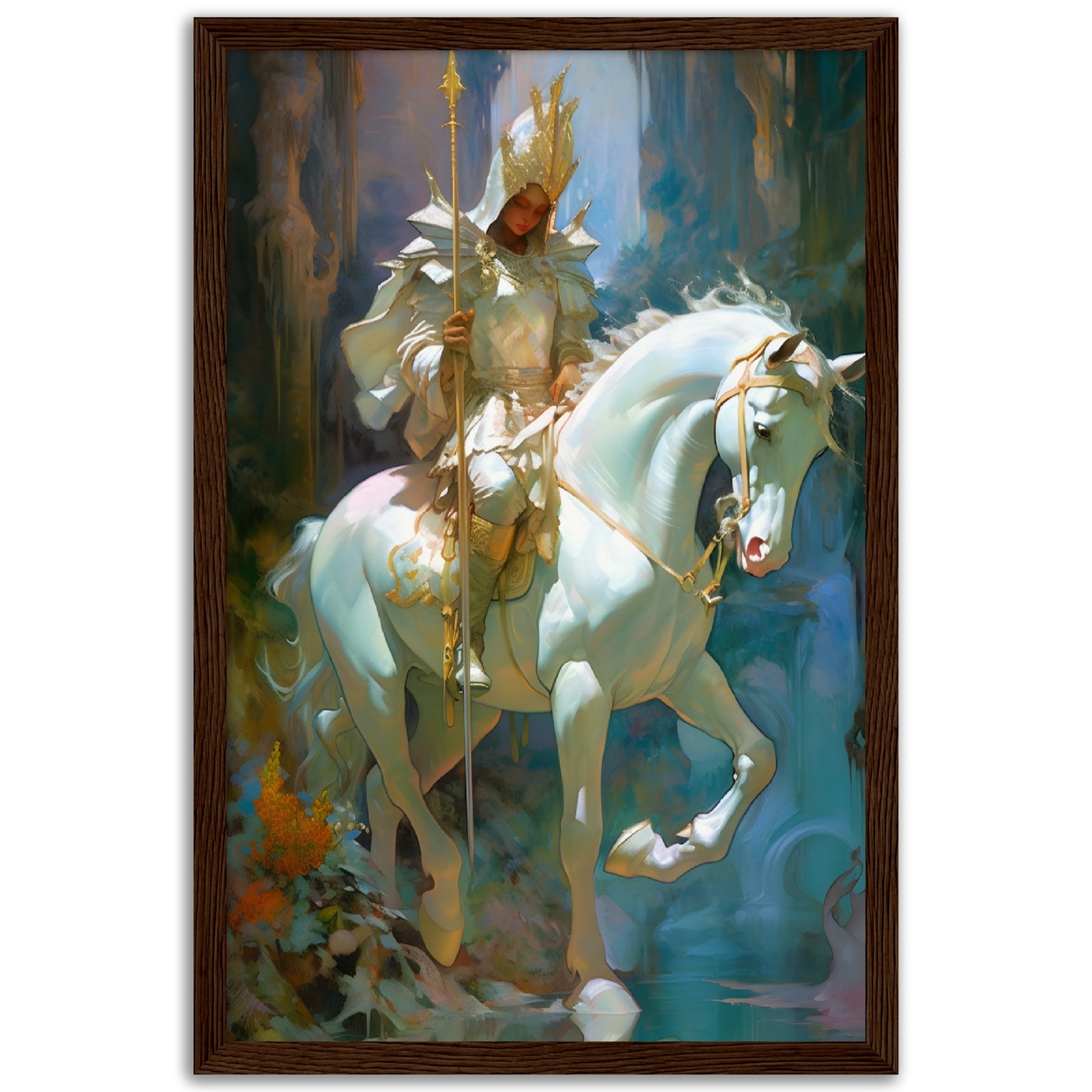 The Princess Knight - Wood Frame Museum Paper - Dragons Fable