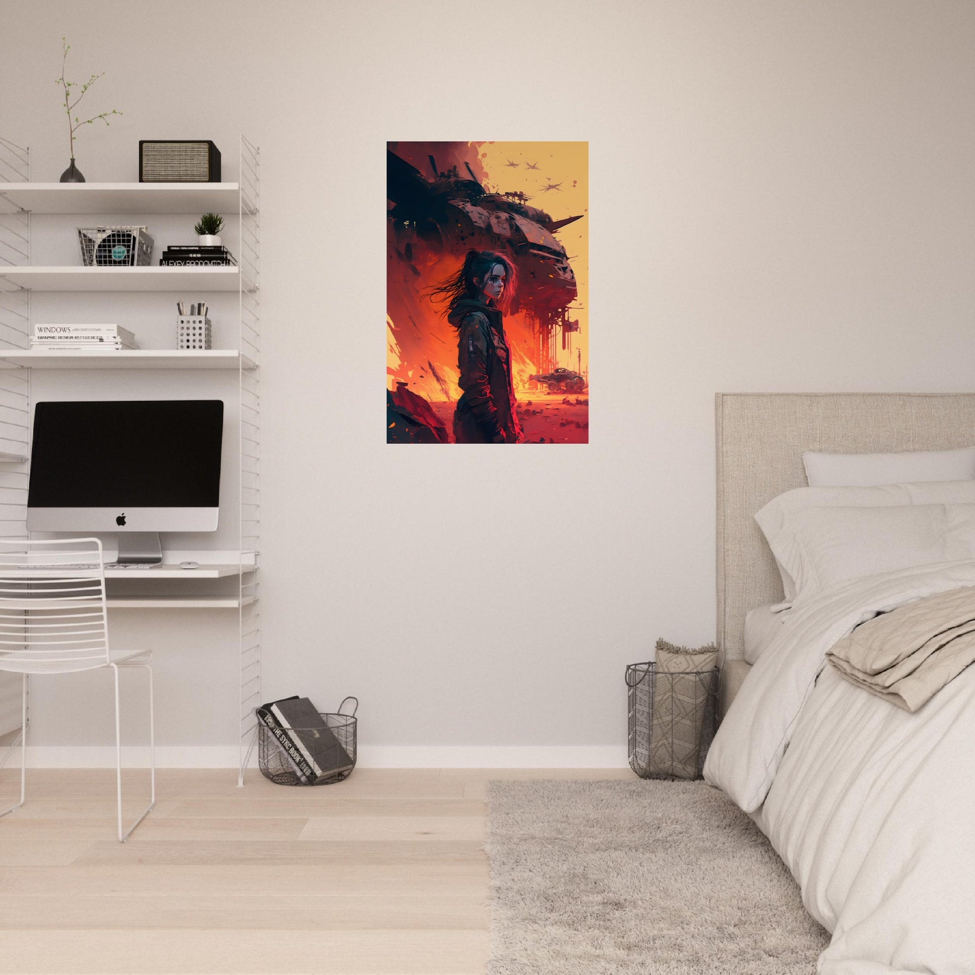 Wasteland Blue - Aluminum Print - Dragons Fable