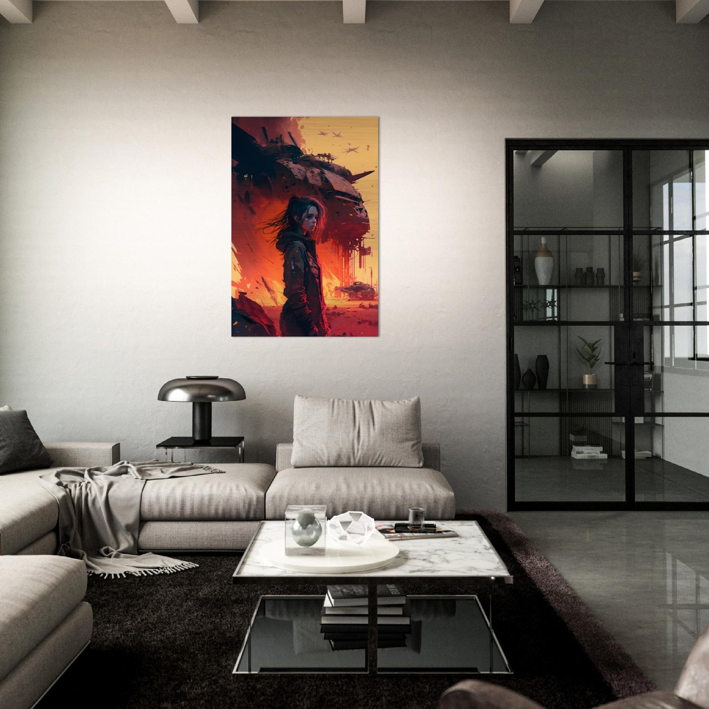 Wasteland Blues - Brushed Aluminum Print - Dragons Fable