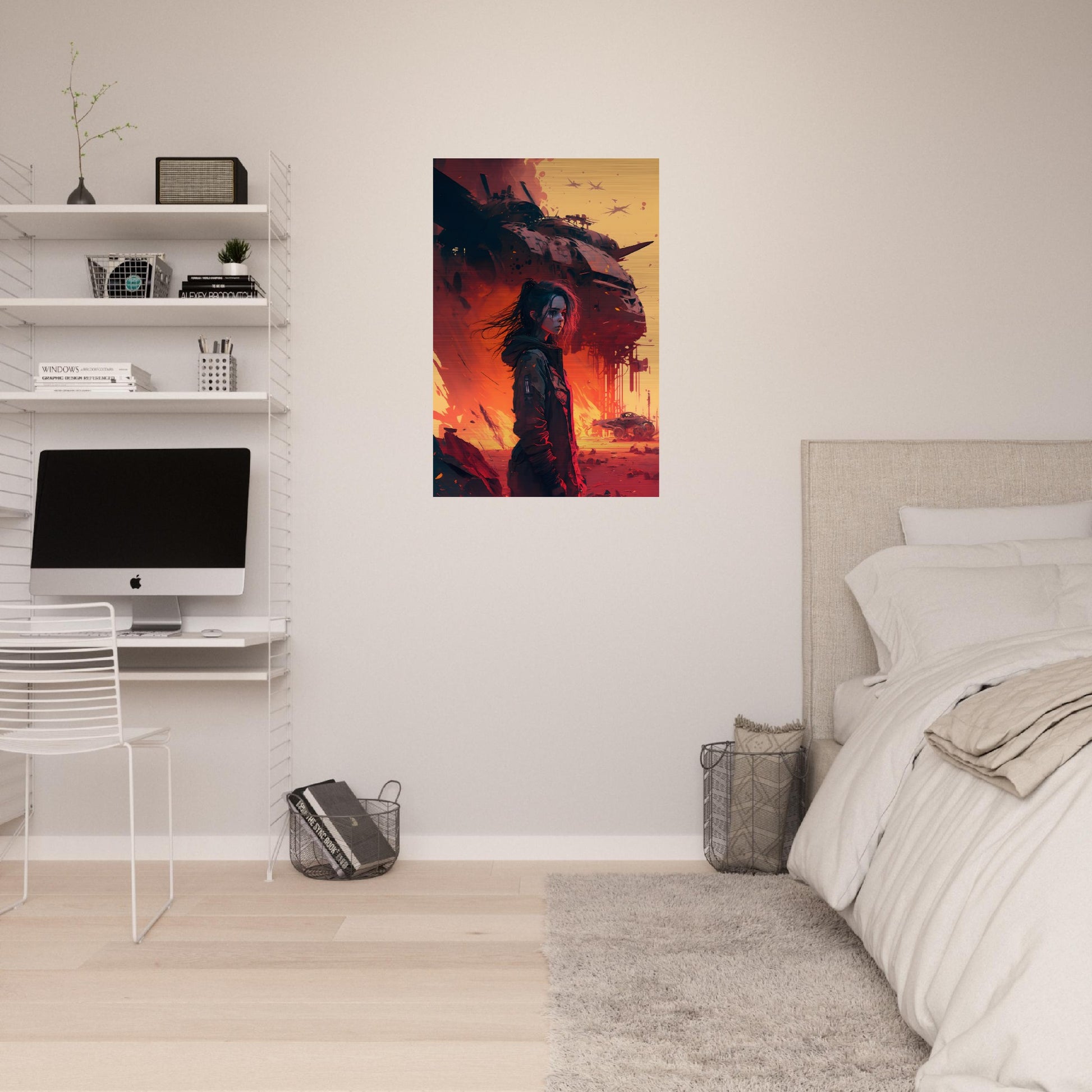 Wasteland Blues - Brushed Aluminum Print - Dragons Fable