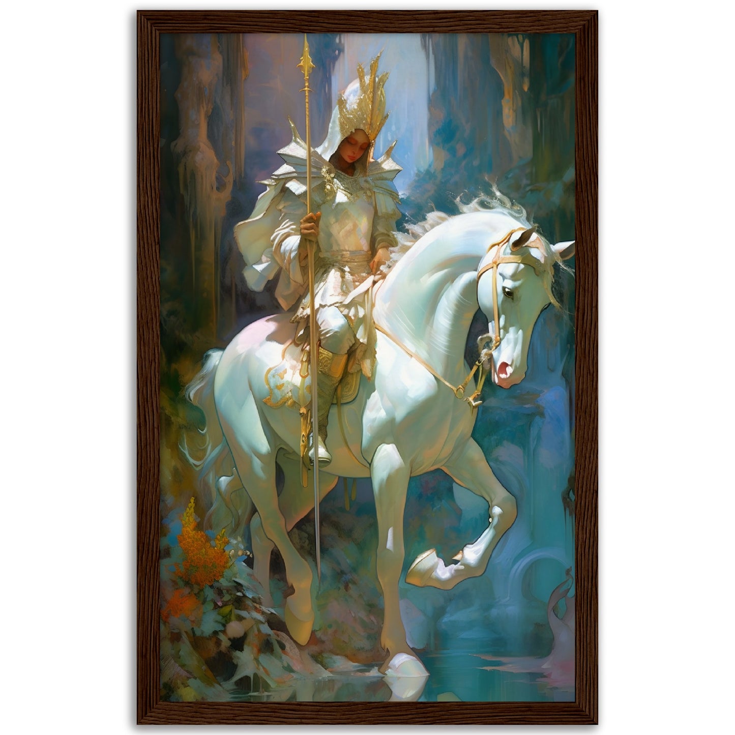 The Princess Knight - Wood Frame Museum Paper - Dragons Fable