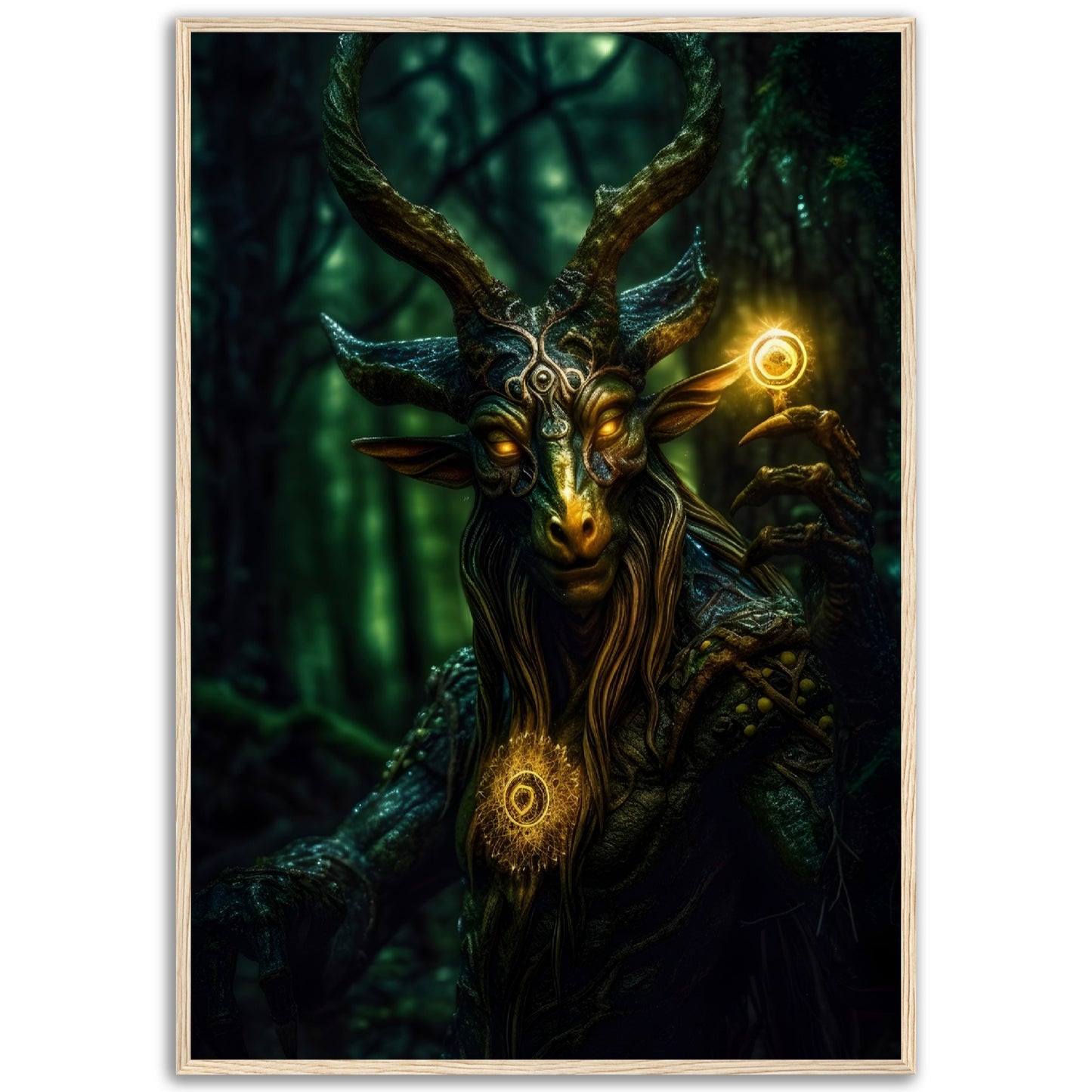 Realm Leaper - Wood Frame Museum Paper - Dragons Fable