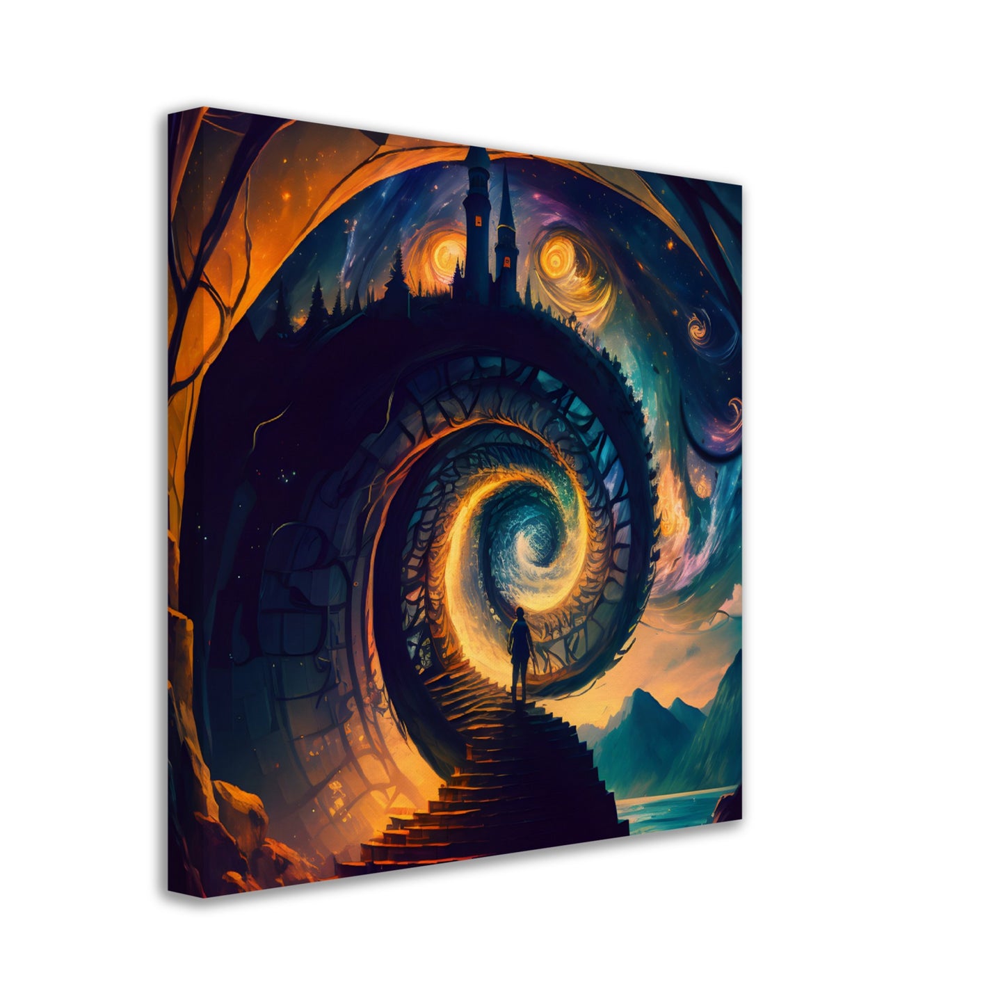 Journey To The Wizards Tower - Canvas - Dragons Fable