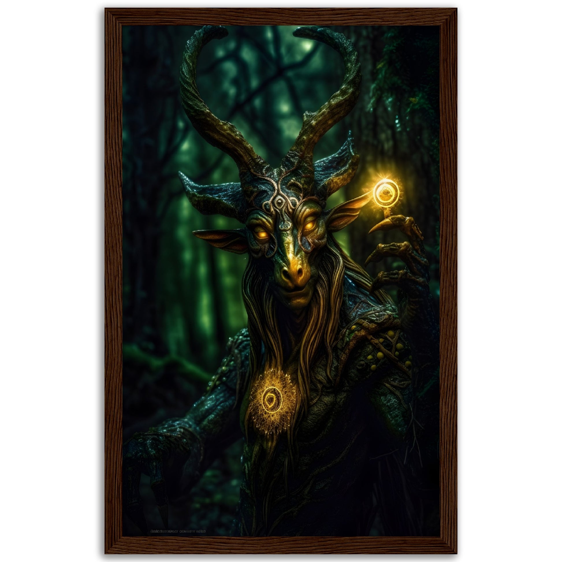 Realm Leaper - Wood Frame Museum Paper - Dragons Fable