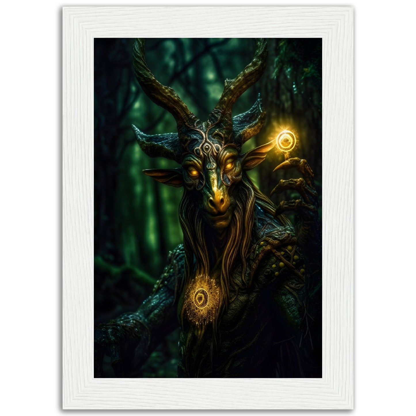 Realm Leaper - Wood Frame Museum Paper - Dragons Fable