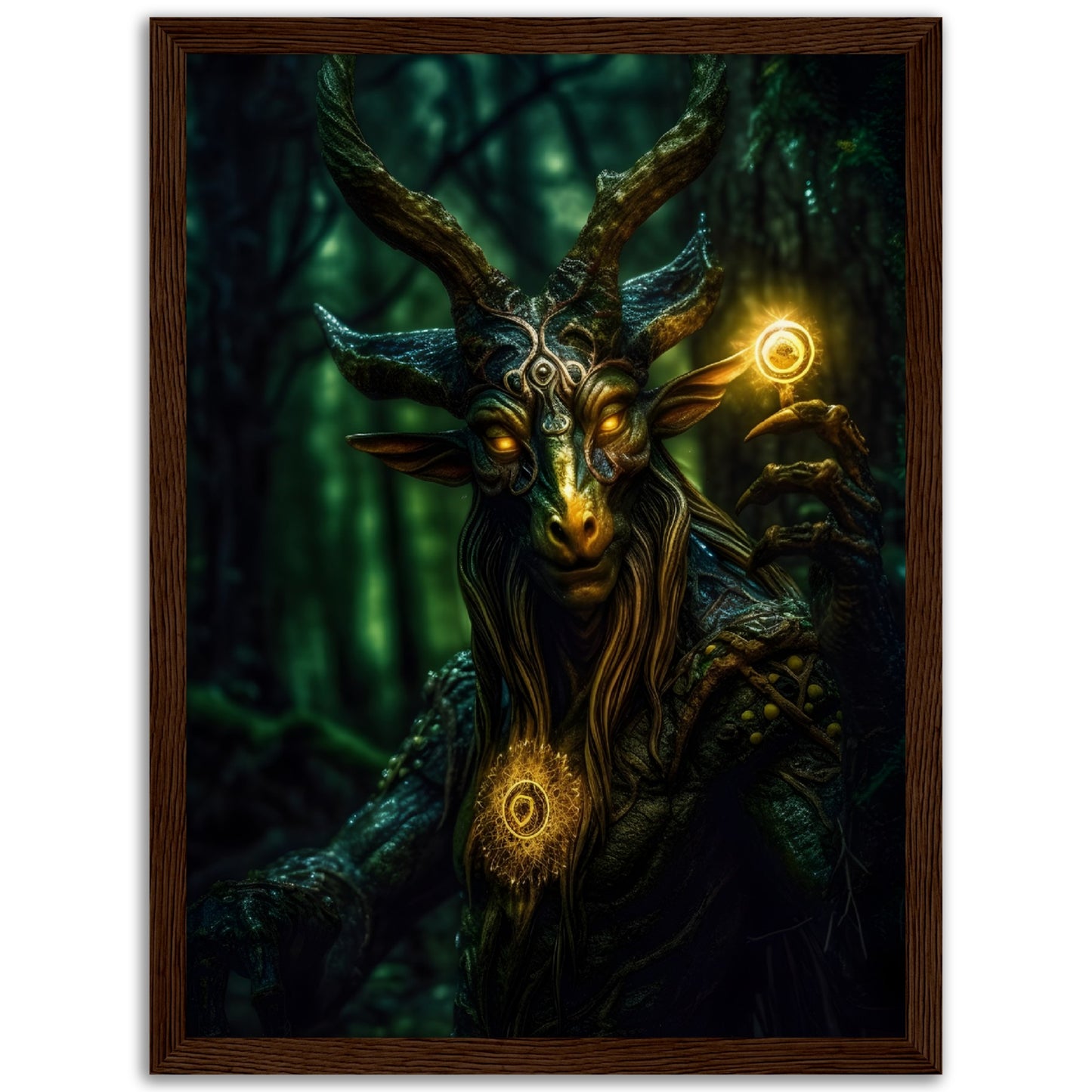 Realm Leaper - Wood Frame Museum Paper - Dragons Fable