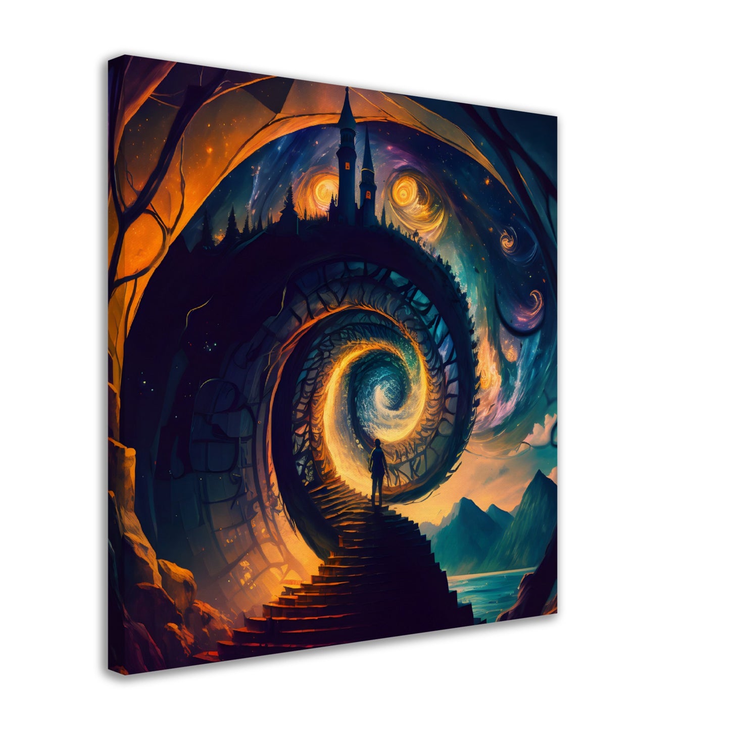 Journey To The Wizards Tower - Canvas - Dragons Fable