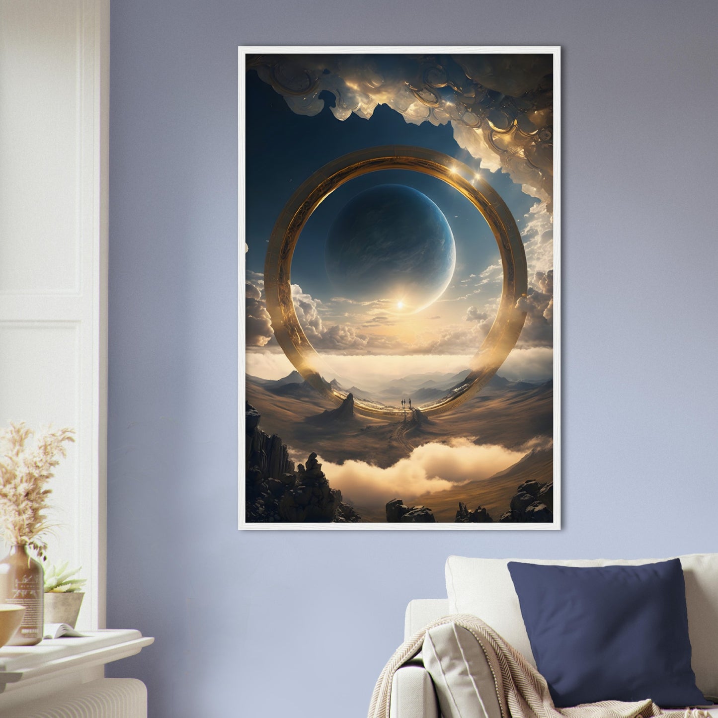 Celestial Ringworld - Wood Frame Museum Paper - Dragons Fable